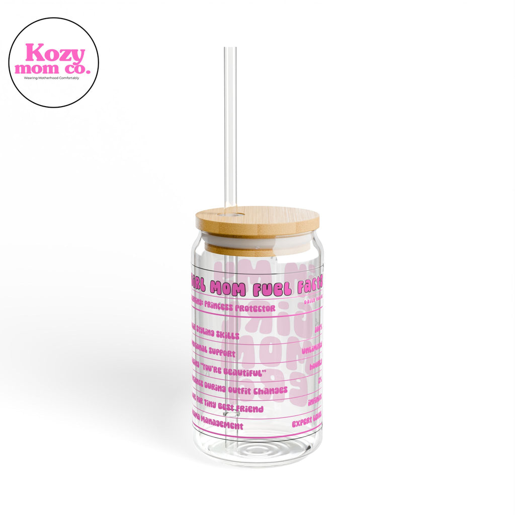 In My Girl Mom Era 16oz Glass Tumbler