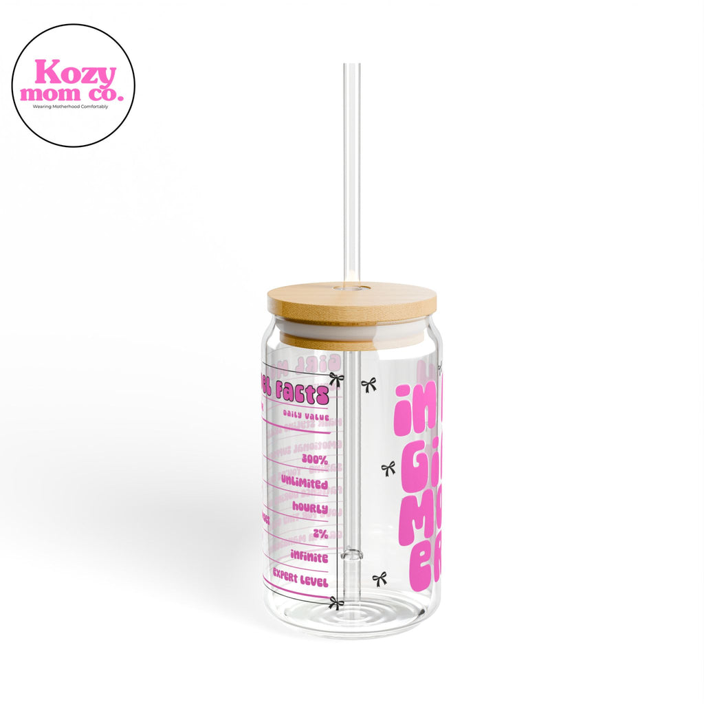 In My Girl Mom Era 16oz Glass Tumbler