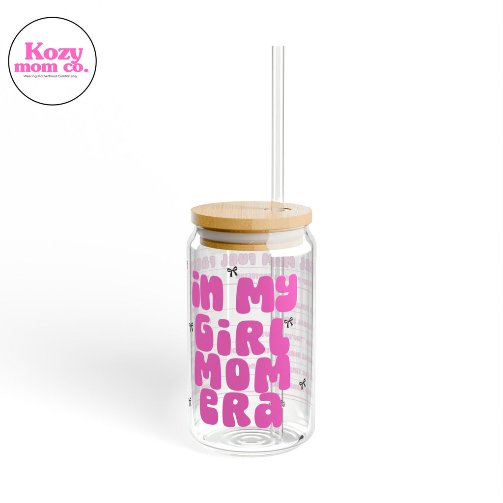 In My Girl Mom Era 16oz Glass Tumbler