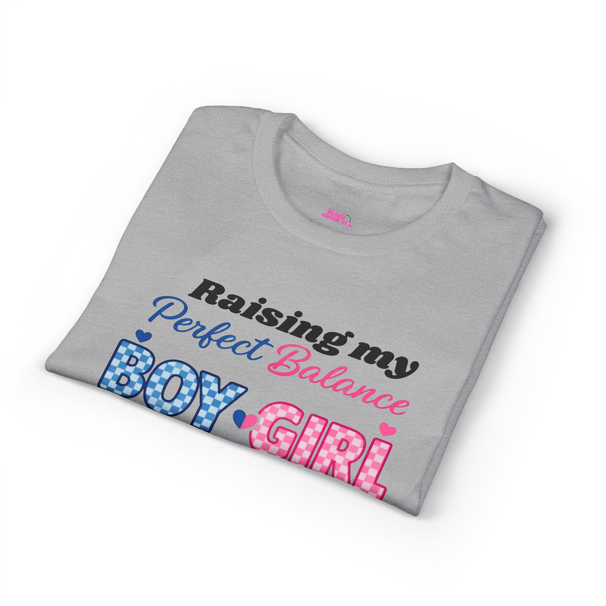 Raising My Perfect Balance Boy & Girl Mom T-Shirt