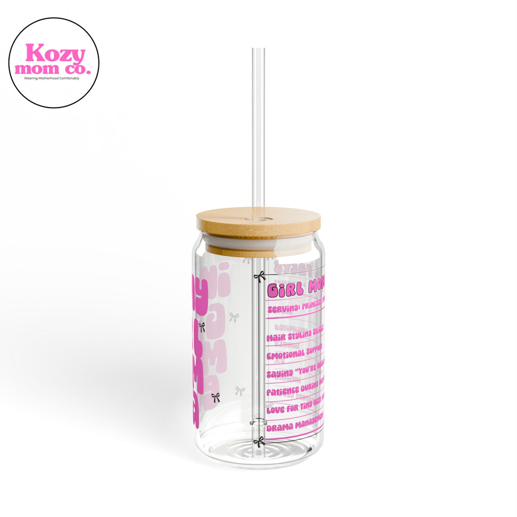 In My Girl Mom Era 16oz Glass Tumbler
